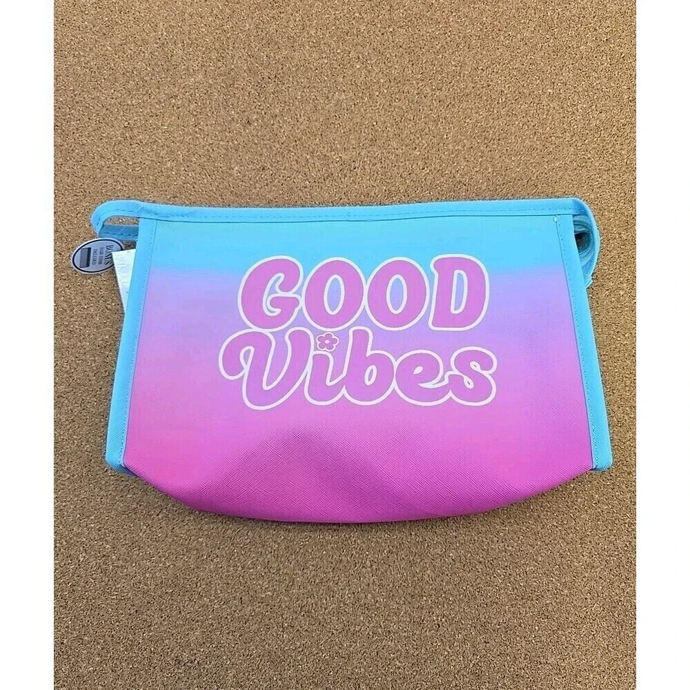 Good Vibes Cosmetic Zipper Bag (B8)
